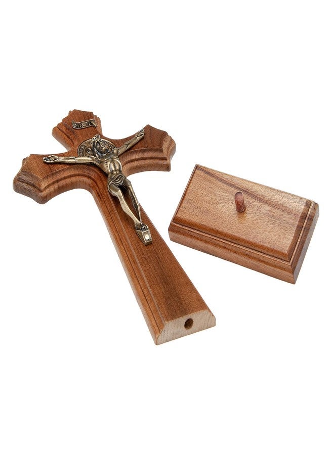 Intercession Wall and Table Wooden Crucifix (Antique Gold) - Image 5